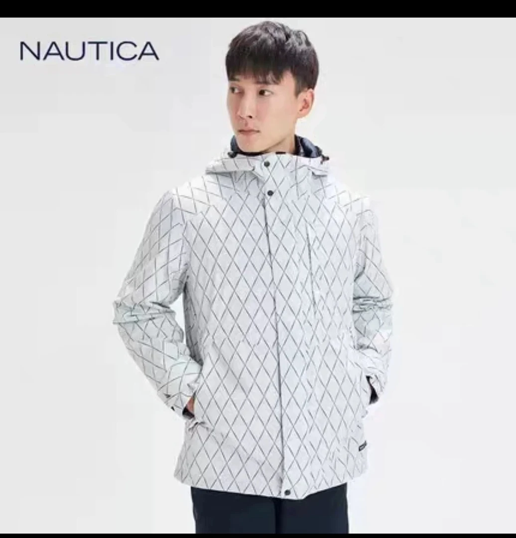 NAUTICA/诺帝卡男装冬季新款户外防风防轻泼水三合一羽容服
