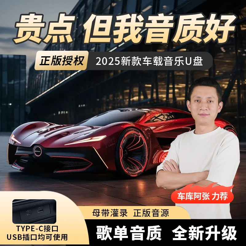 【正版授权】2025柏林之音高品质黑胶芯片车载U盘黑胶原声强悍兼容