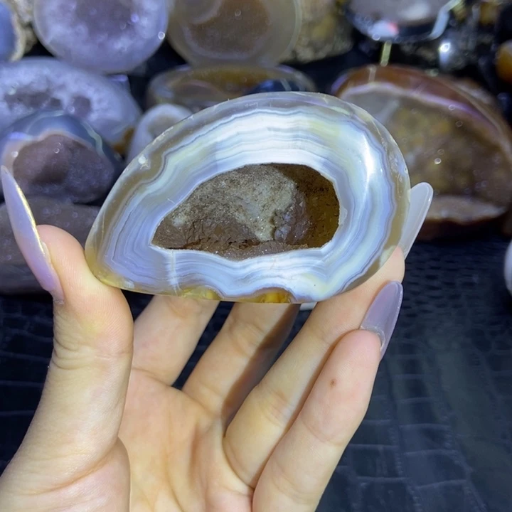 珠宝半成品水晶未镶嵌钱袋子