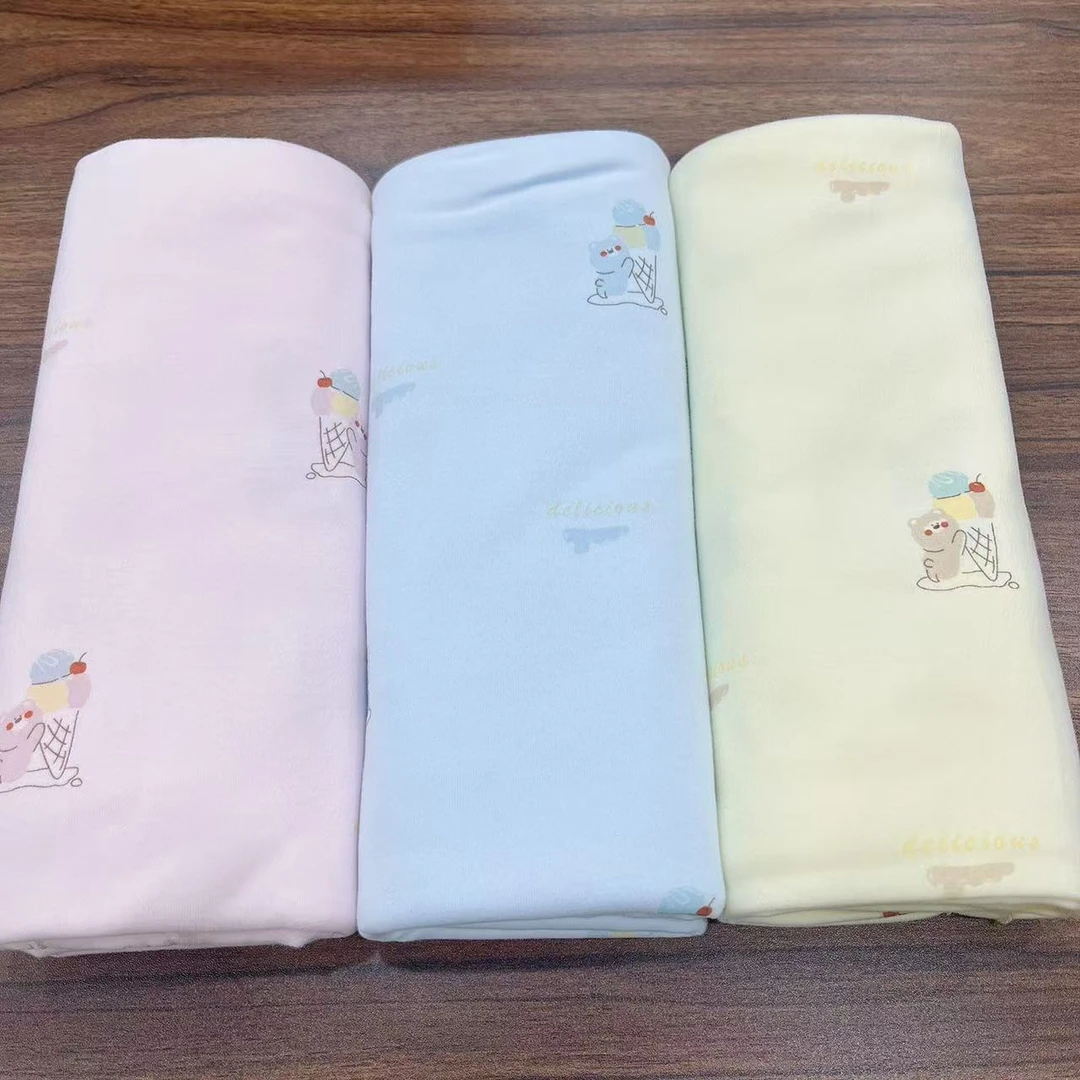 新生儿纯棉包单95*95产房婴儿 四季包边包巾