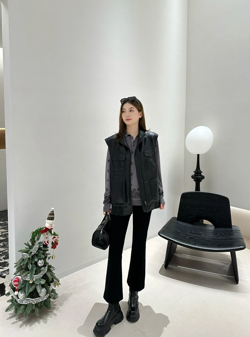 Hi TO Hi 设计师品牌 小众新款 慵懒皮马甲