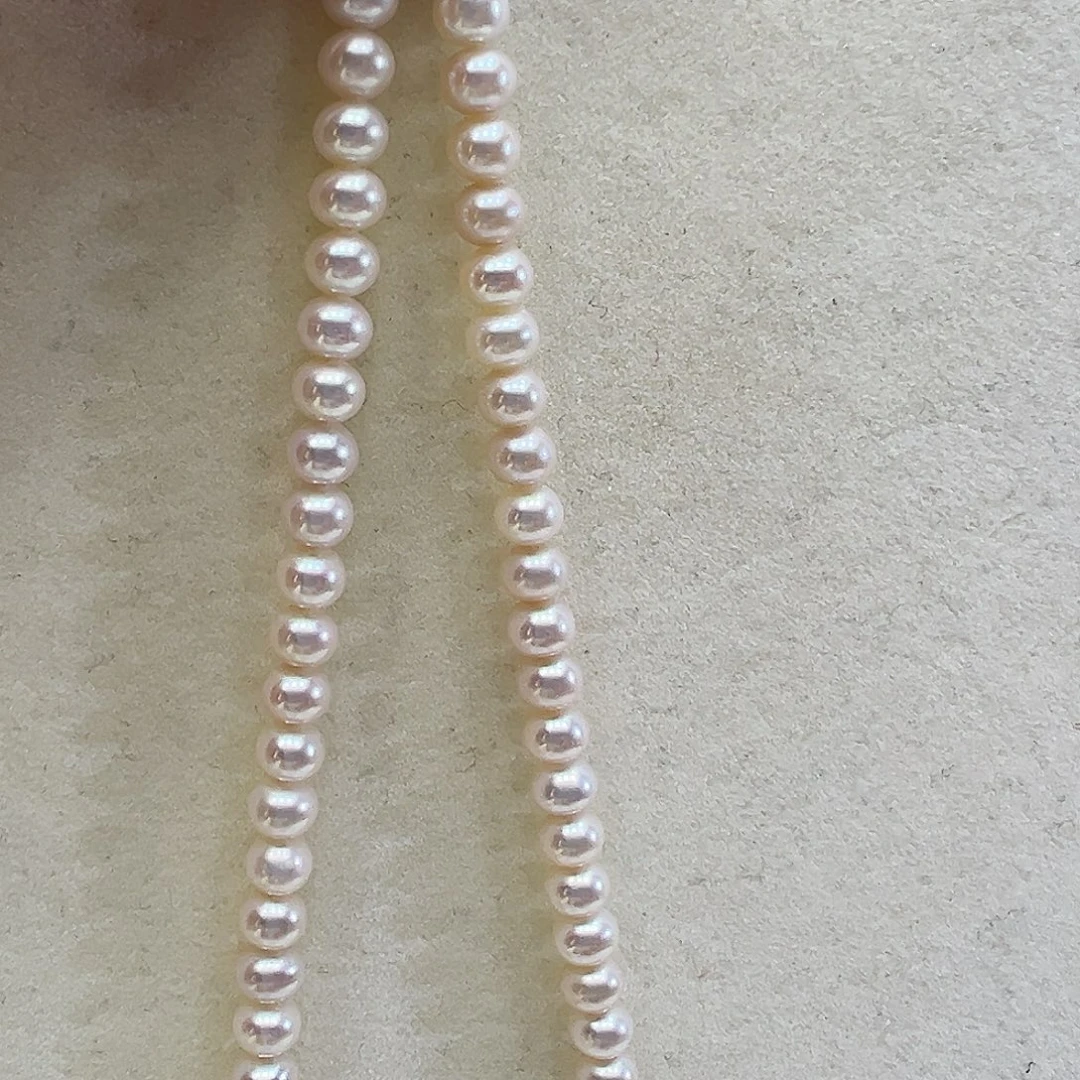 淡水珍珠银S925镶嵌颈饰➕5-6高品极光炫彩