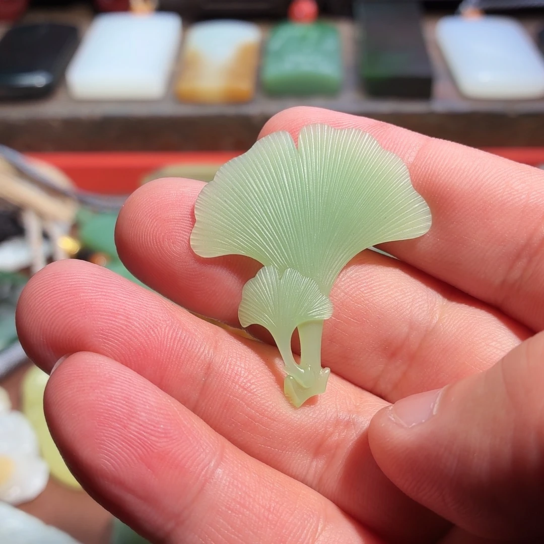 和田玉（碧玉）未镶嵌吊坠(不含链)