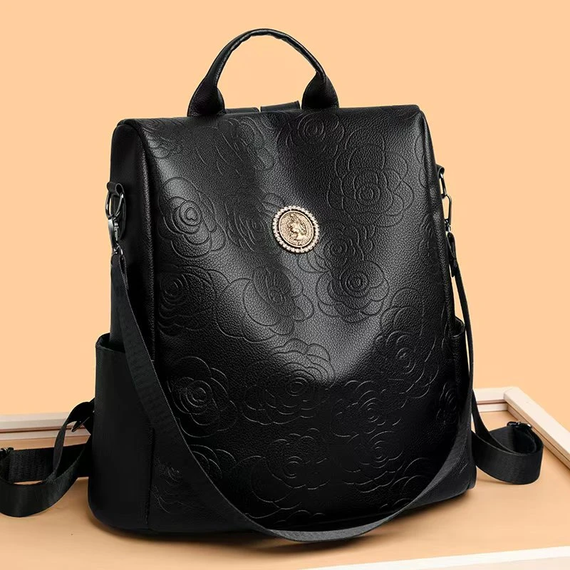 【长30高32厚15】【背开式防盗双肩背包】新款时尚百搭6630