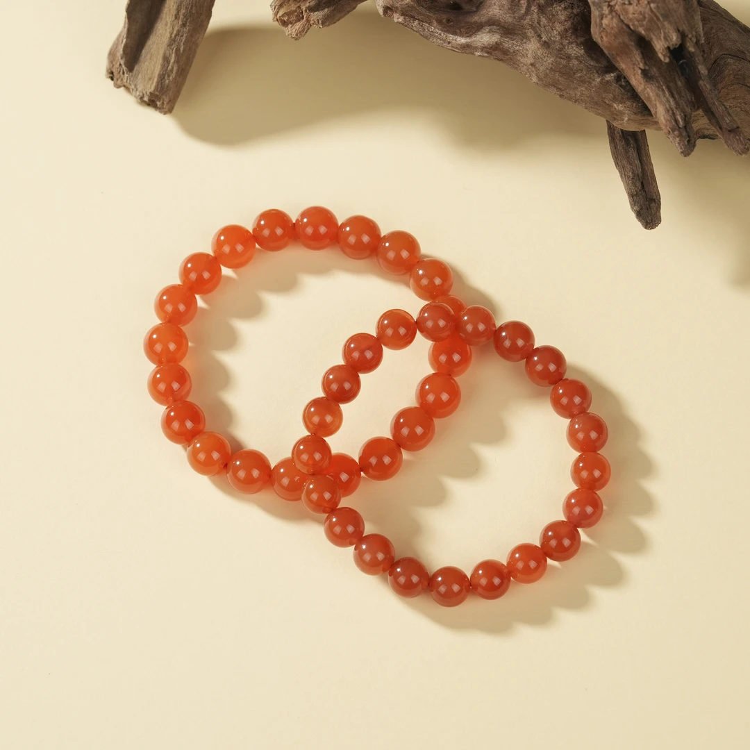 【小宝珠宝】15 S6169-南红单圈手串-多样性发一件-8mm