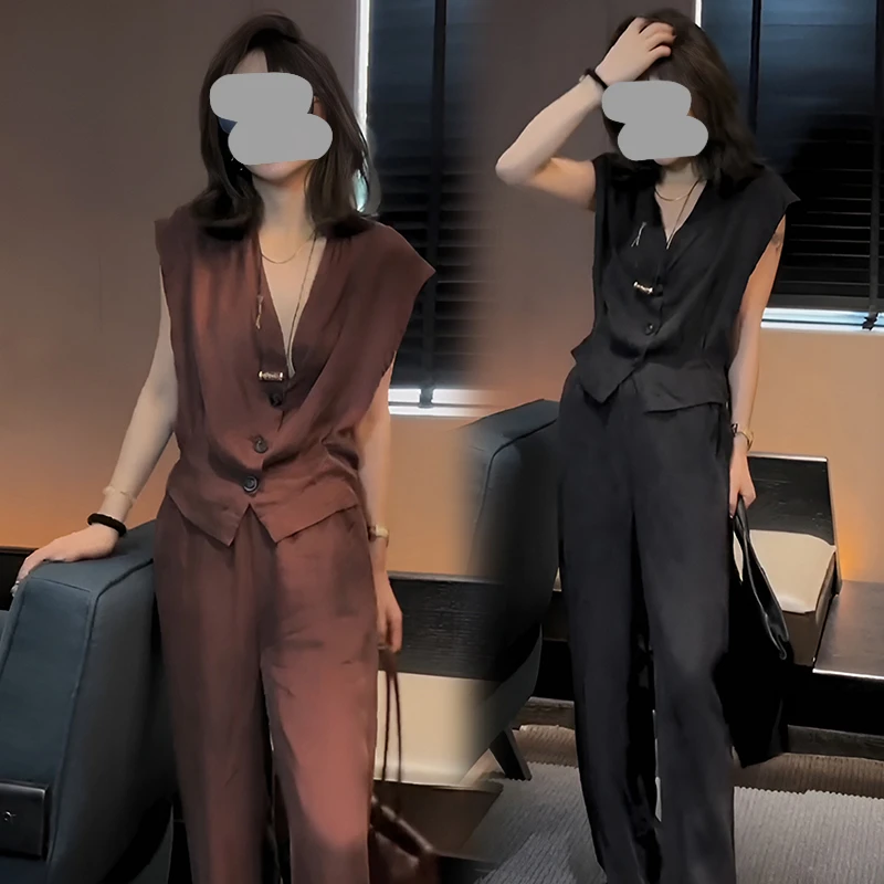 欧货别致独特时尚气质高级感套装2025年夏季新款显瘦休闲通勤百塔