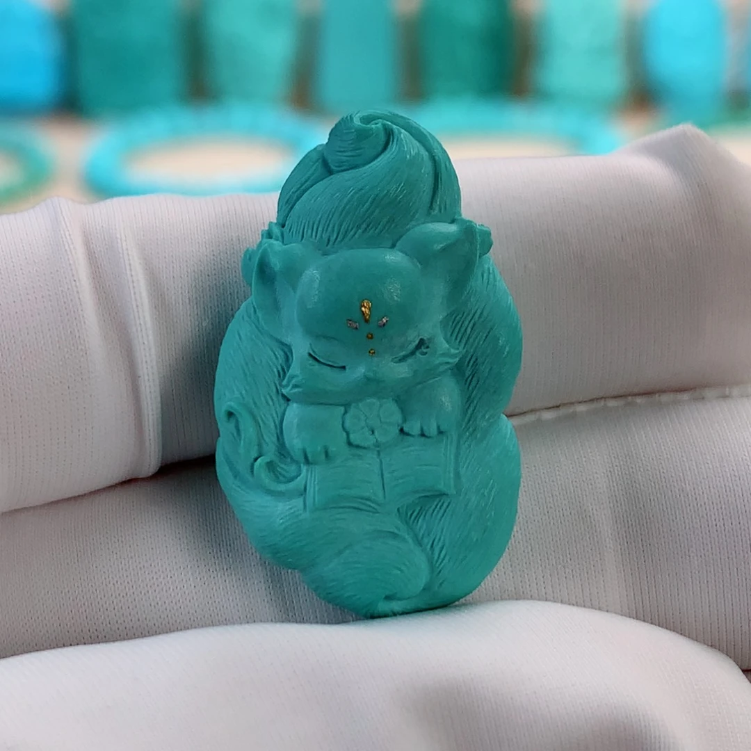 绿松石挂件未镶嵌