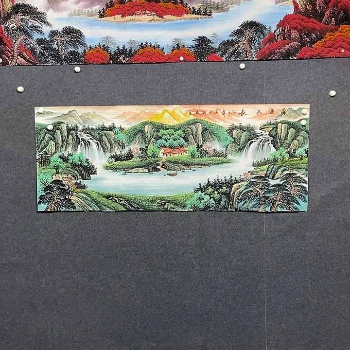 国画小六尺山水一副