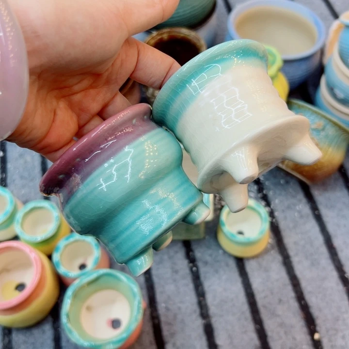 有孔，满10元发货多肉陶瓷花盆