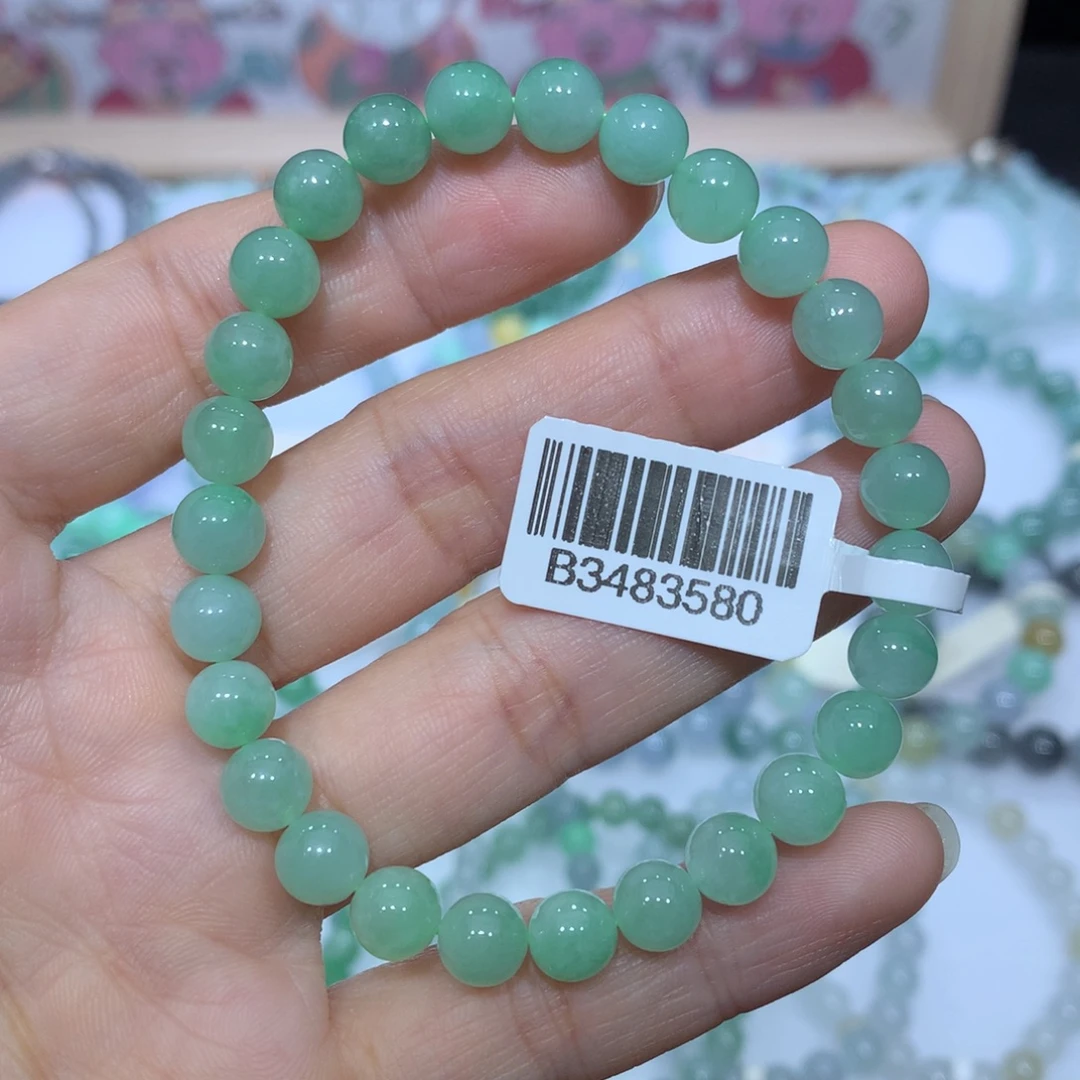 翡翠未镶嵌手链天然