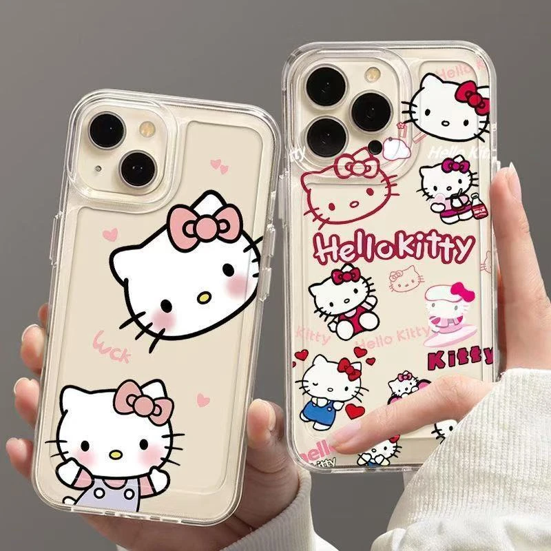 哈喽KT猫适用iphone16手机壳苹果14promax全包15plus少女13可爱12