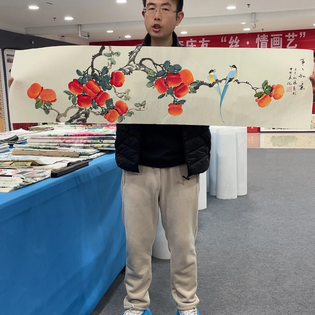 国画今天上午国画作品展示