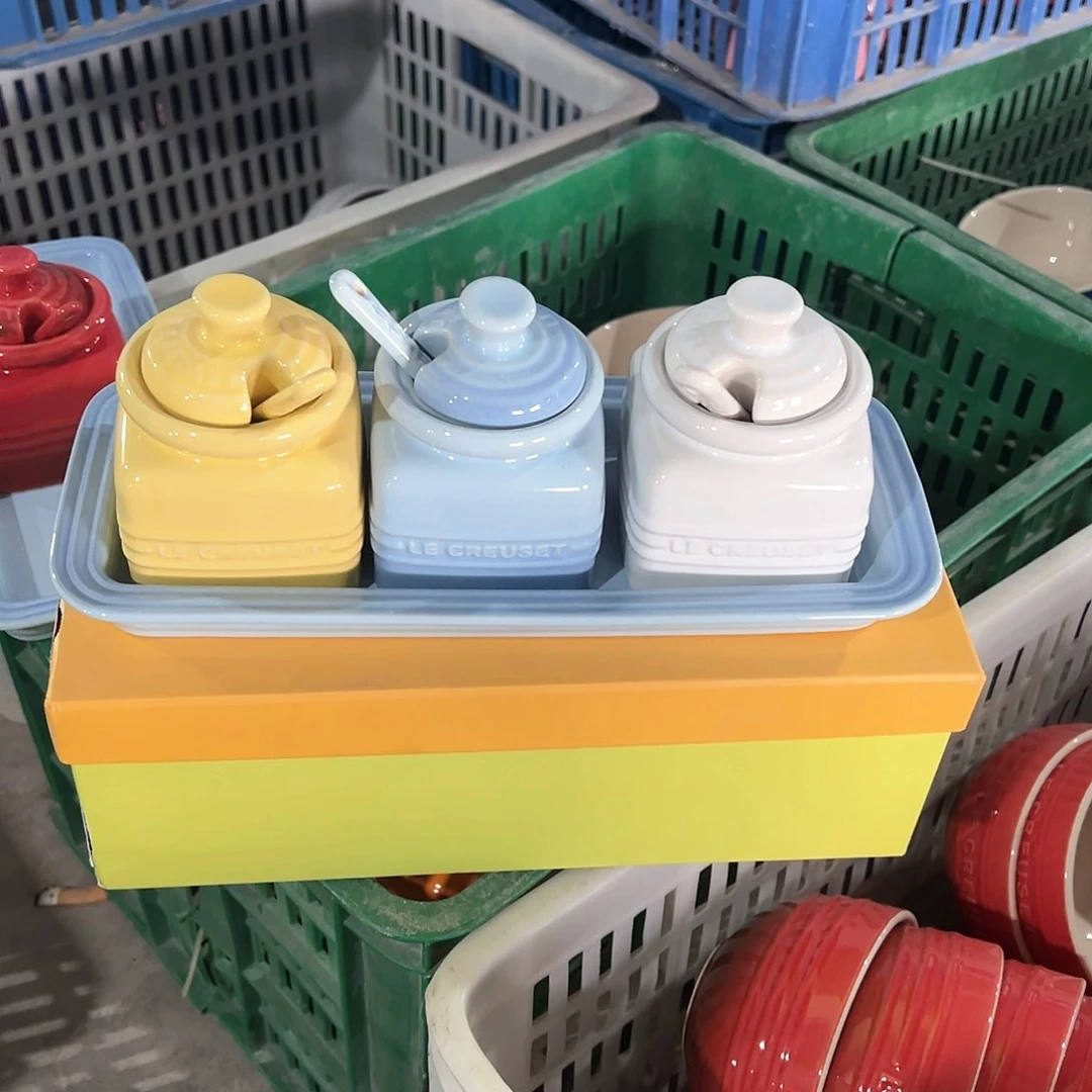 陶瓷 瑕疵 +-+×调料罐礼盒套装 浅色系