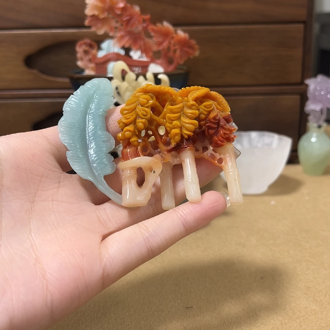 *****昌化石印石紫藤芭蕉