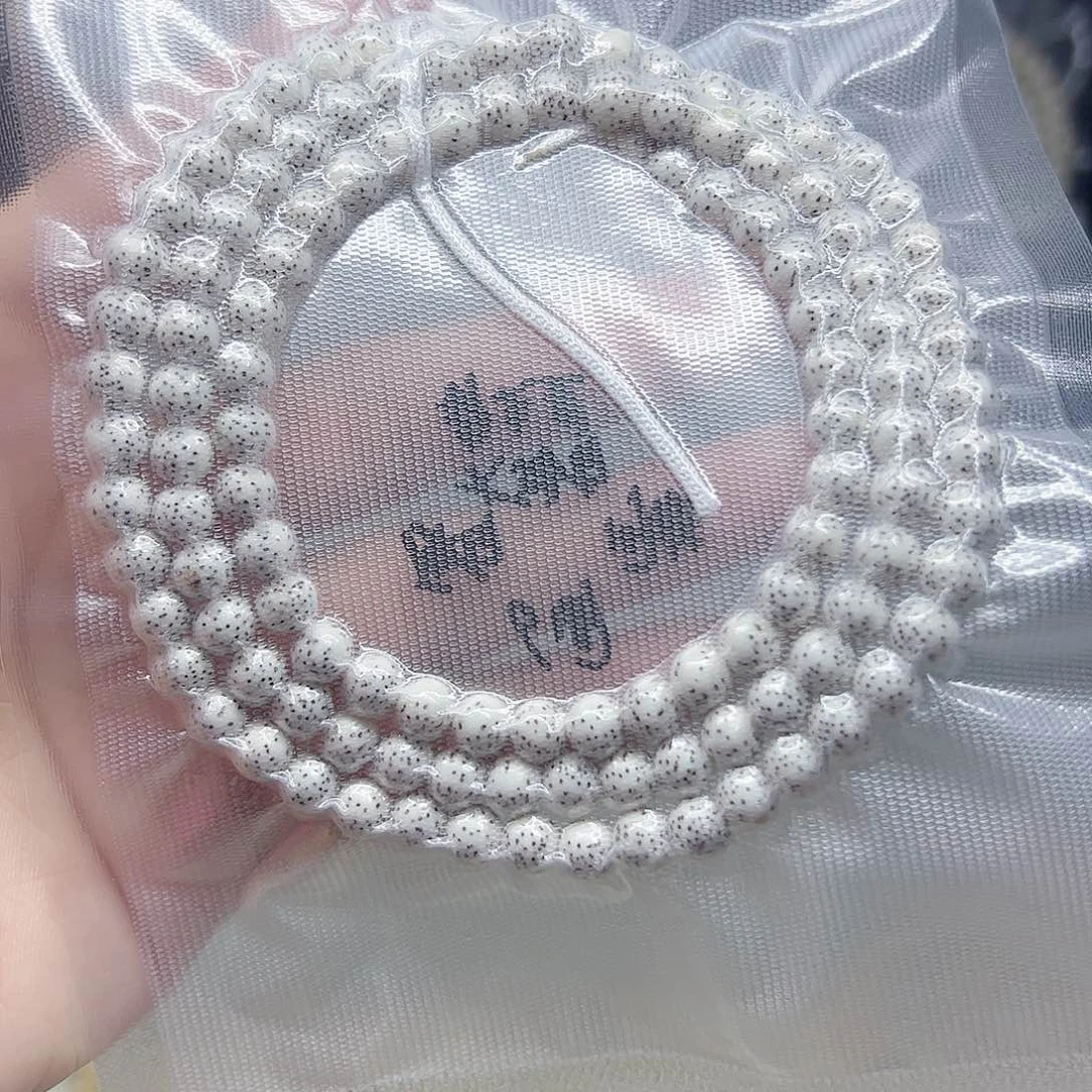 星月菩提吊坠原白6圆大留白针尖星