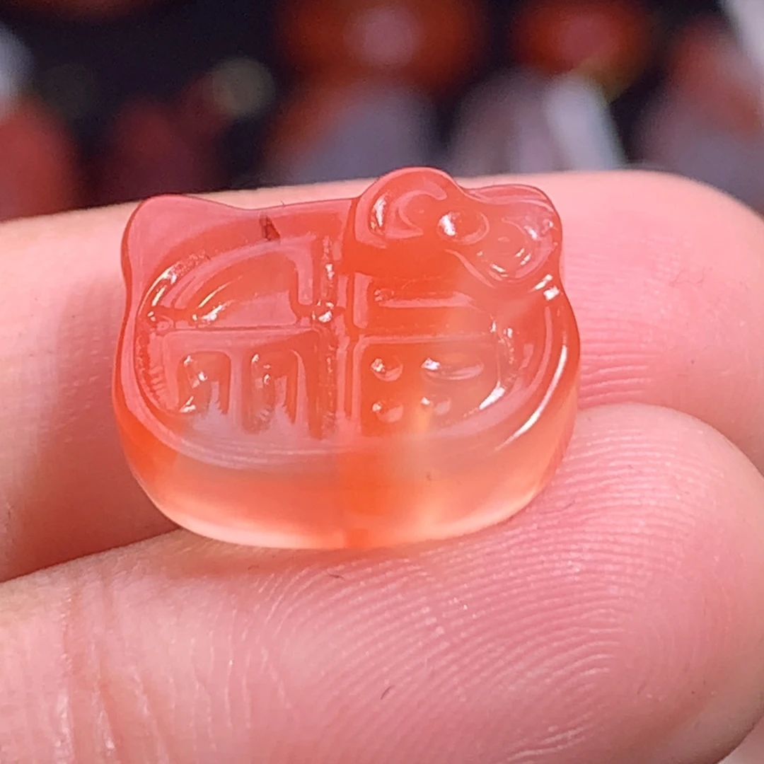 南红玛瑙未镶嵌珠宝半成品福牌