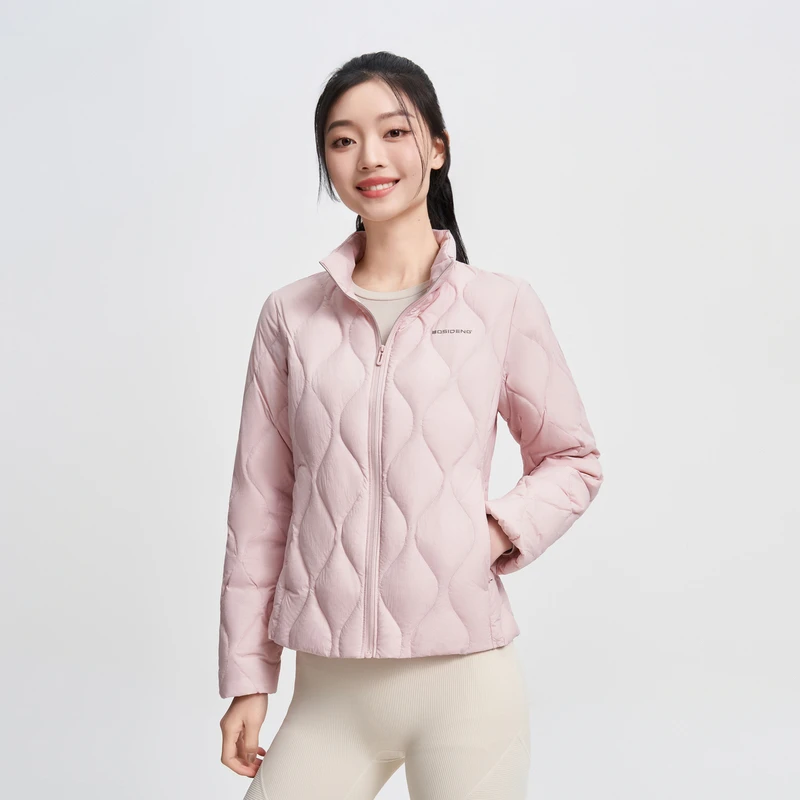 【好羽绒】2024秋季新款女短款时尚休闲轻暖鹅绒羽绒服轻薄保