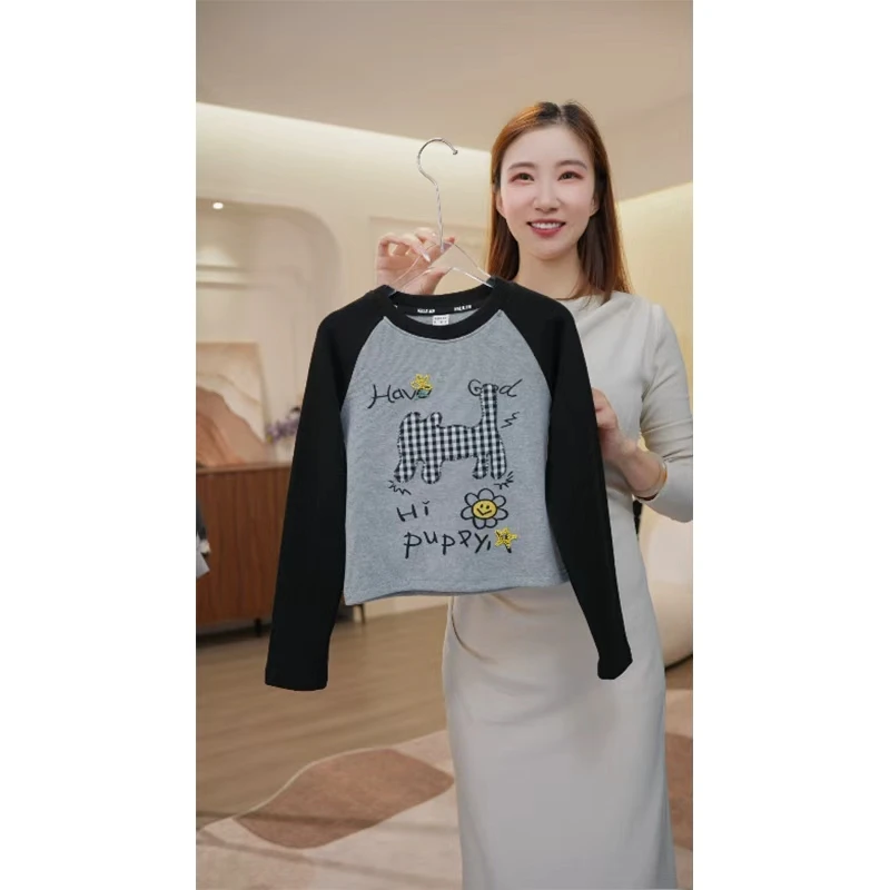 女童长袖t恤春秋款2025儿童春装打底衫小女孩上衣2790