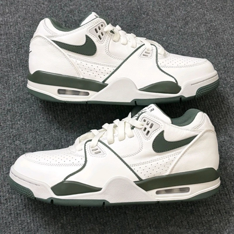Nike耐克AirFlight89Low“GorgeGreen”气垫男女同款白绿篮球鞋2025