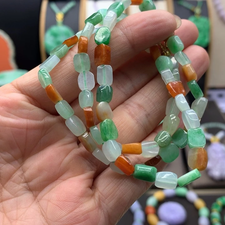翡翠未镶嵌项链翡翠项链