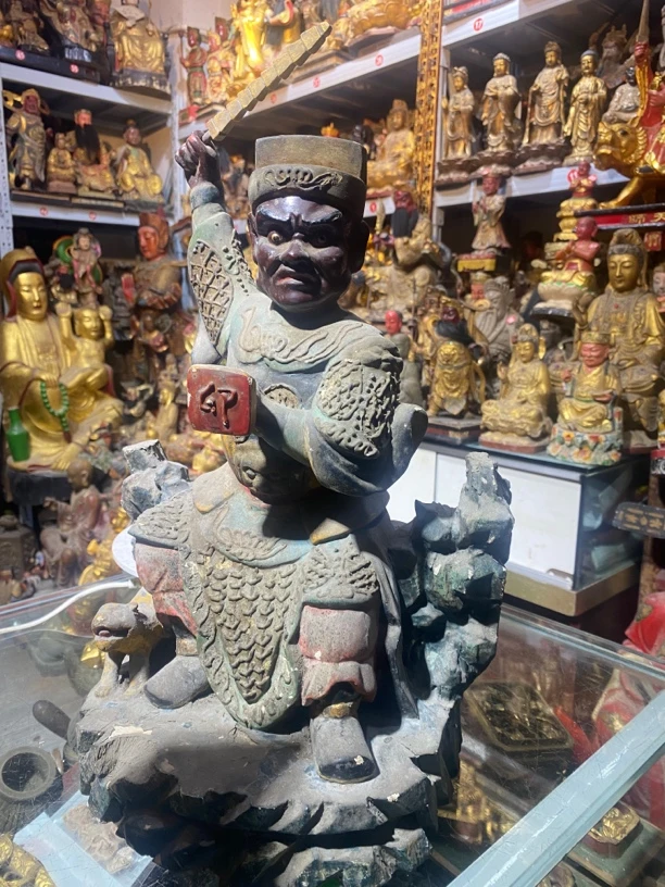 木雕 樟木 将军 造像