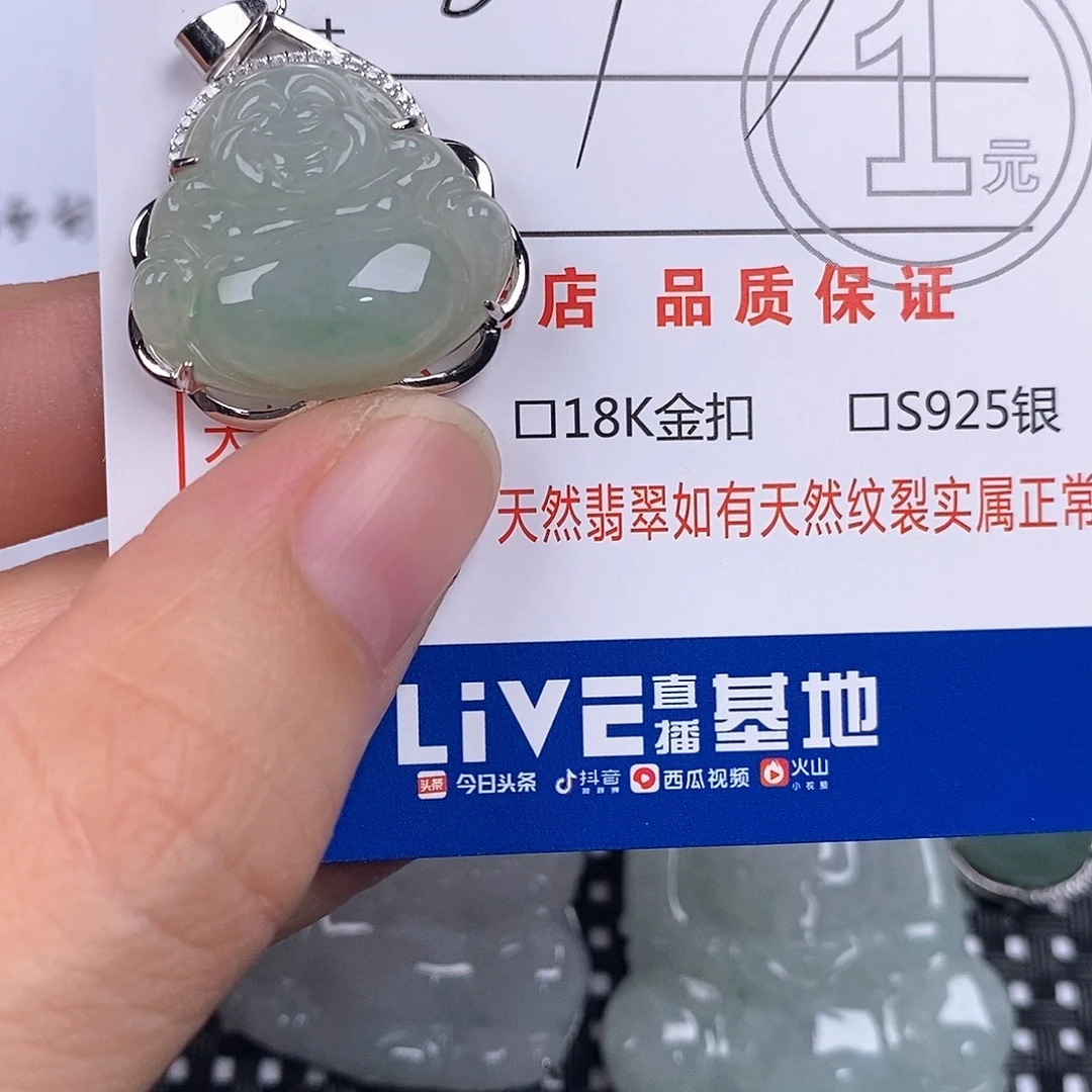 翡翠银S925镶嵌颈饰