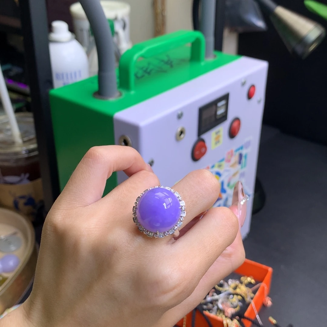翡翠18K金镶嵌颈饰两用款