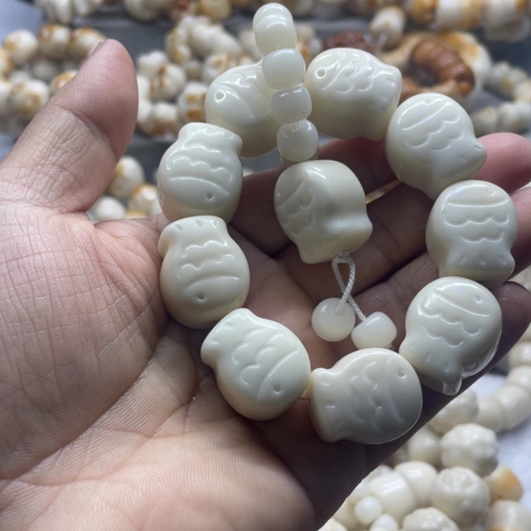 吊坠菩提根/象牙果全品象牙果鱼饼手串烤24