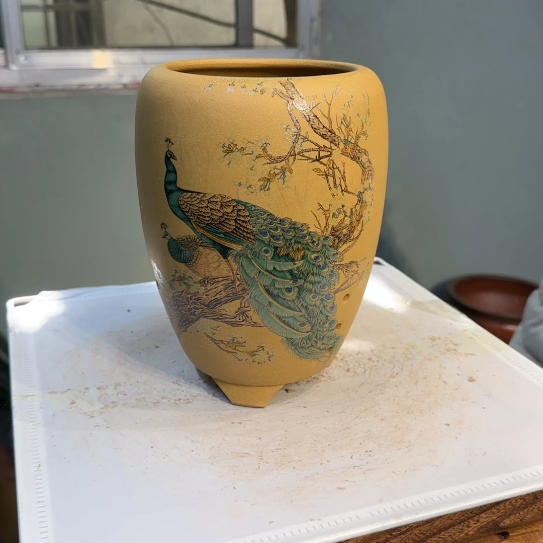 紫砂花盆紫砂口径14