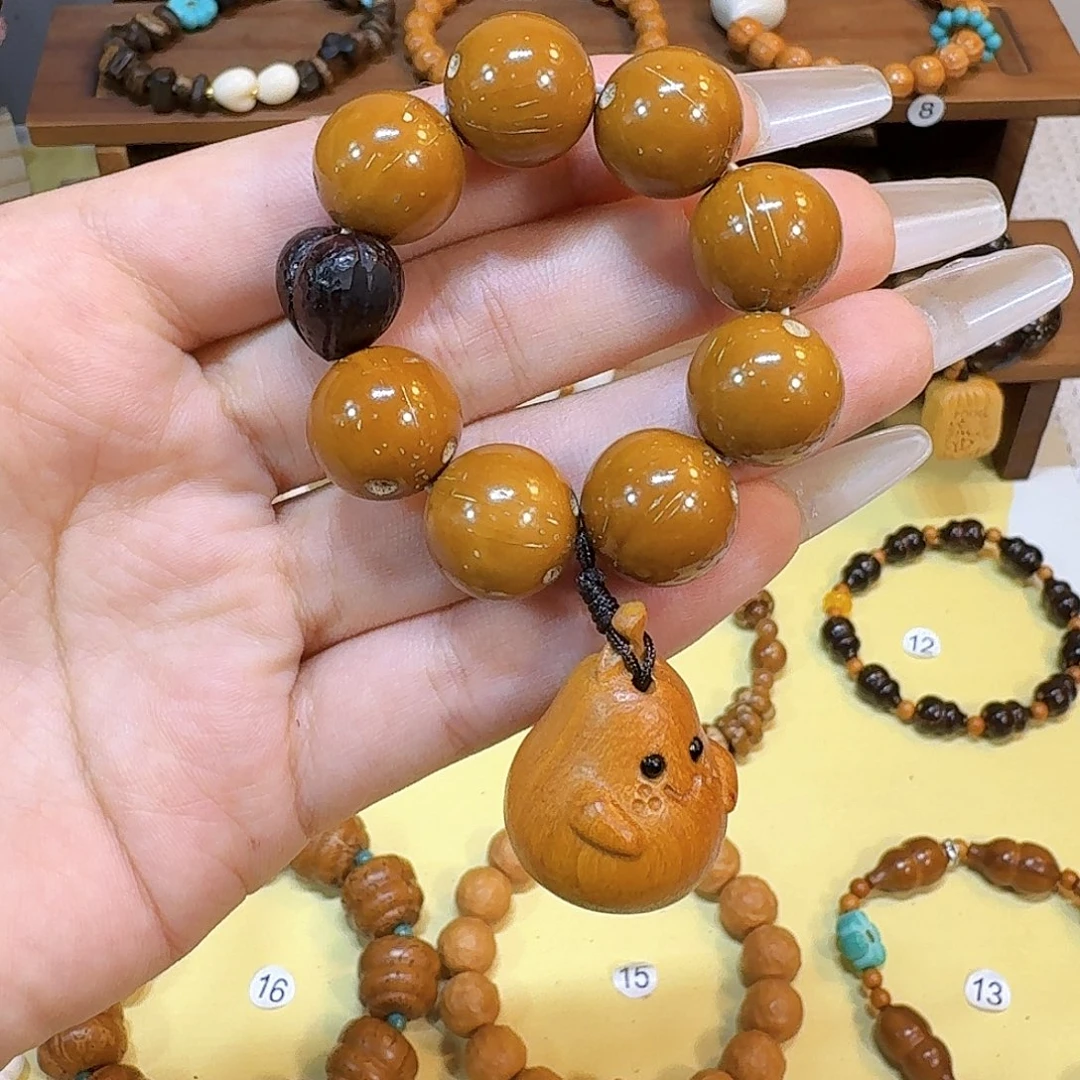 手串星月菩提紫金鼠手捻仓鼠