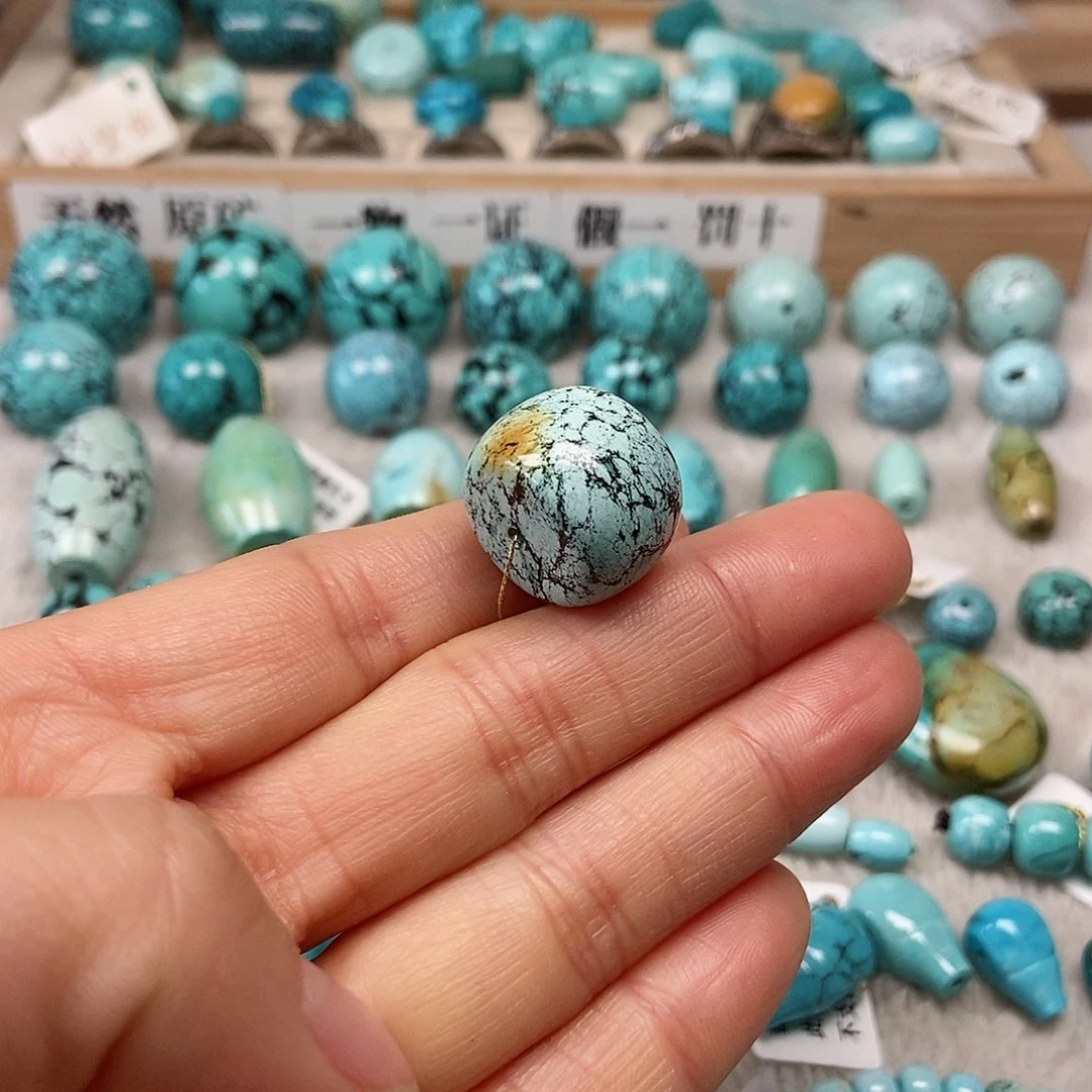 未镶嵌绿松石珠宝半成品长*花