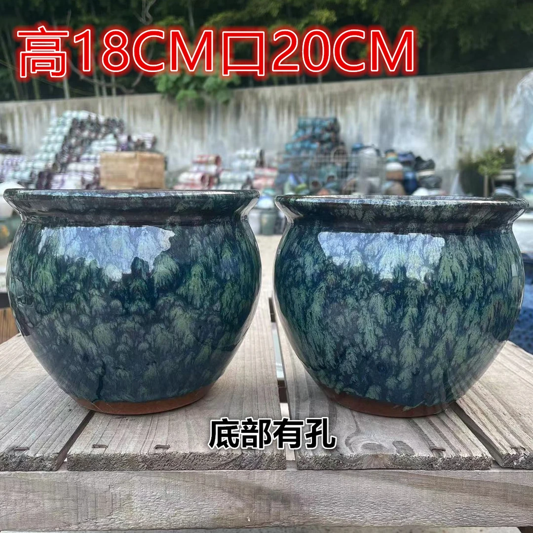 粗陶陶瓷法师老桩多肉绿植植物紫砂简约手工特价花盆直筒有孔