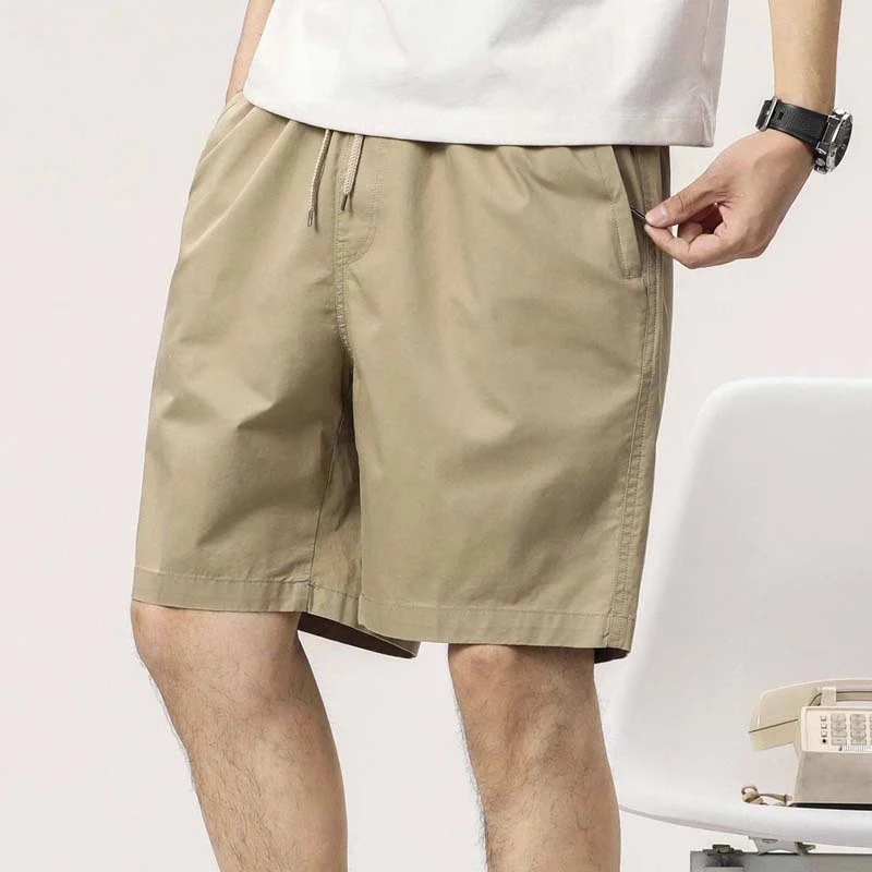 男士五分短裤夏季2025年夏季薄款纯棉宽松直筒运动休闲裤子男