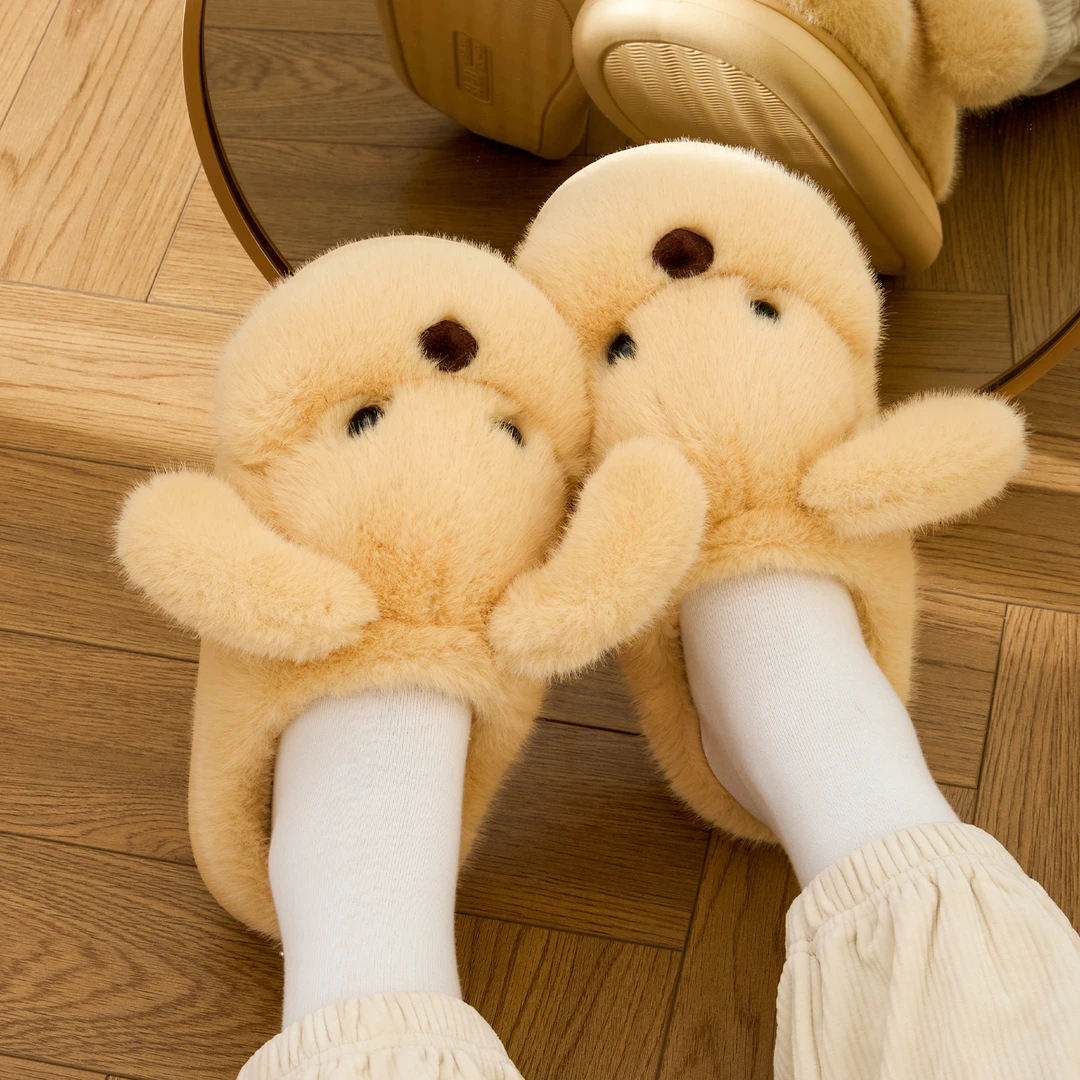 棉拖鞋冬季女款2025新款室内居家居可爱保暖家用卡通拖鞋女秋冬天