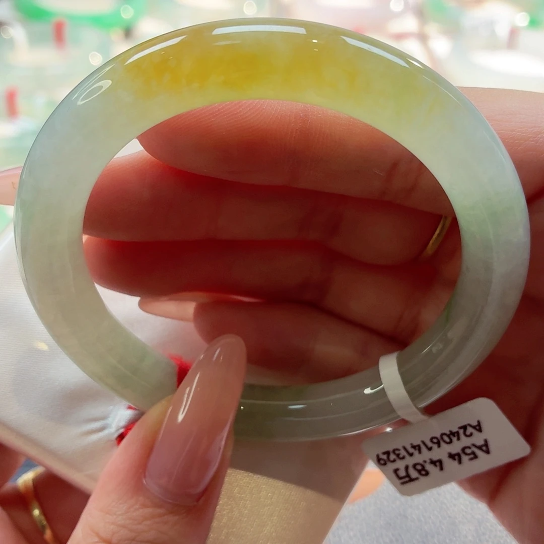 翡翠未镶嵌手镯（圆镯）22（10号）