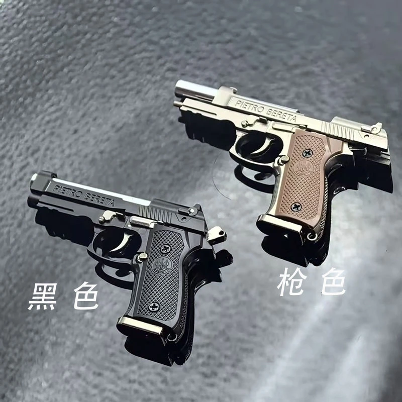 1：3 贝雷塔M92A1全合金钥匙扣模型男孩抛壳玩具  不可发射