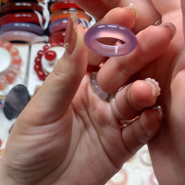 玛瑙/玉髓手镯未镶嵌喜****安