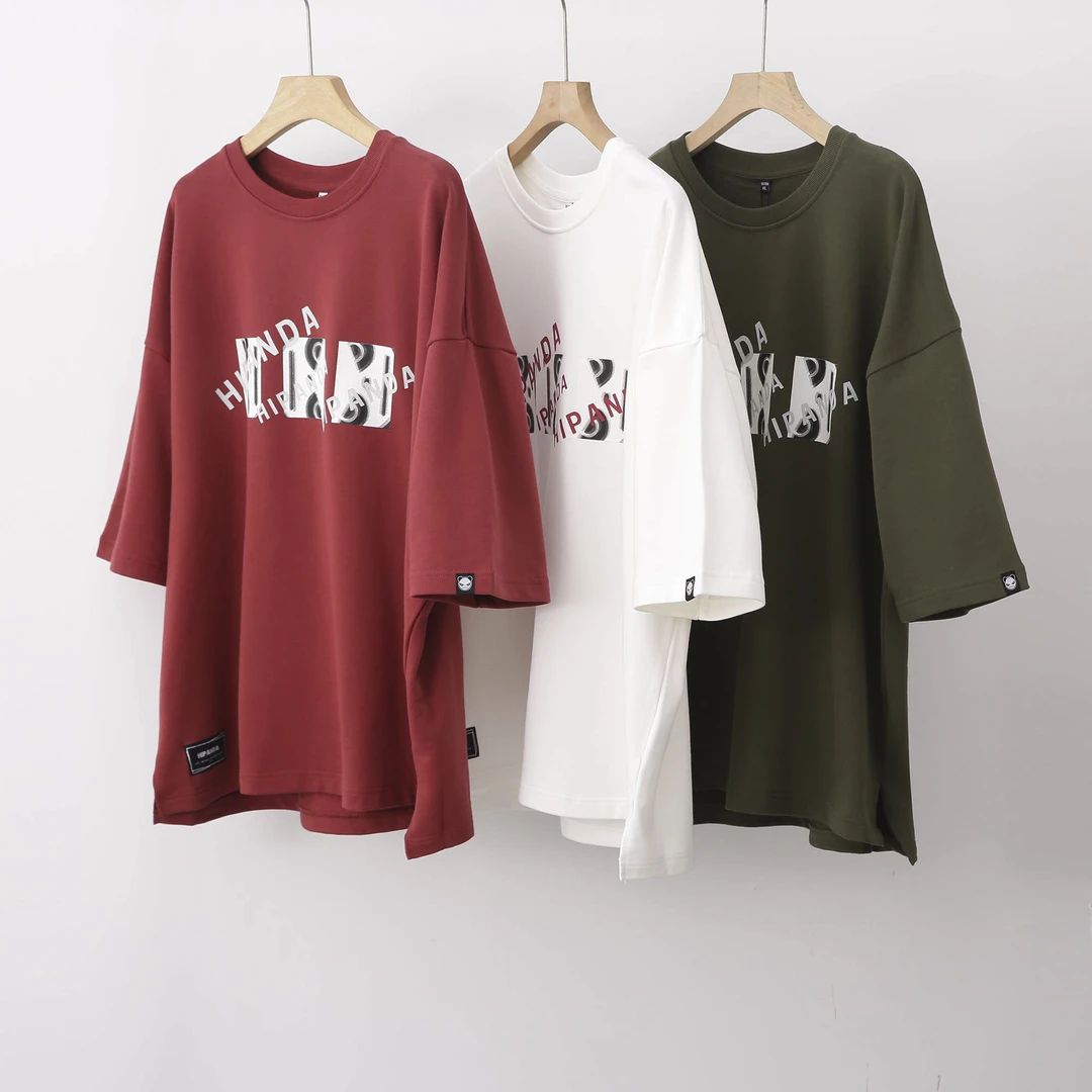 男落肩大廓形T恤C689