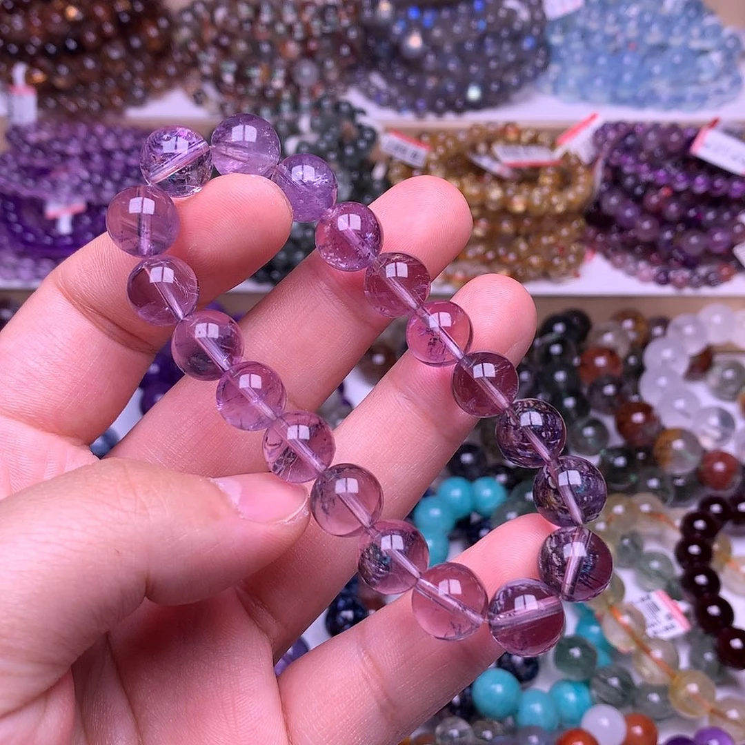 未镶嵌手链水晶10.8mm紫水晶