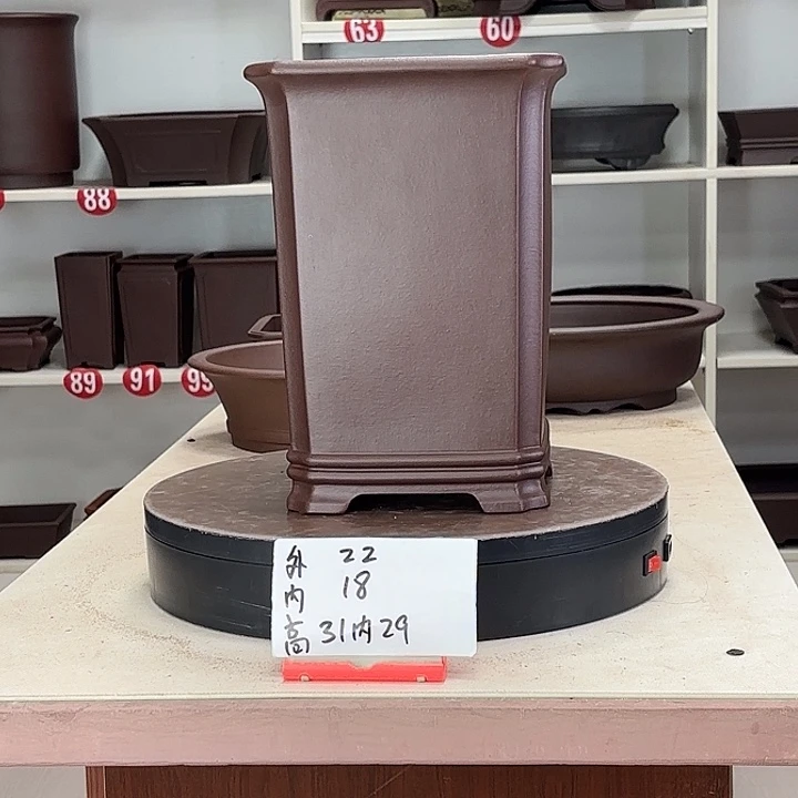 花盆紫砂切角千筒