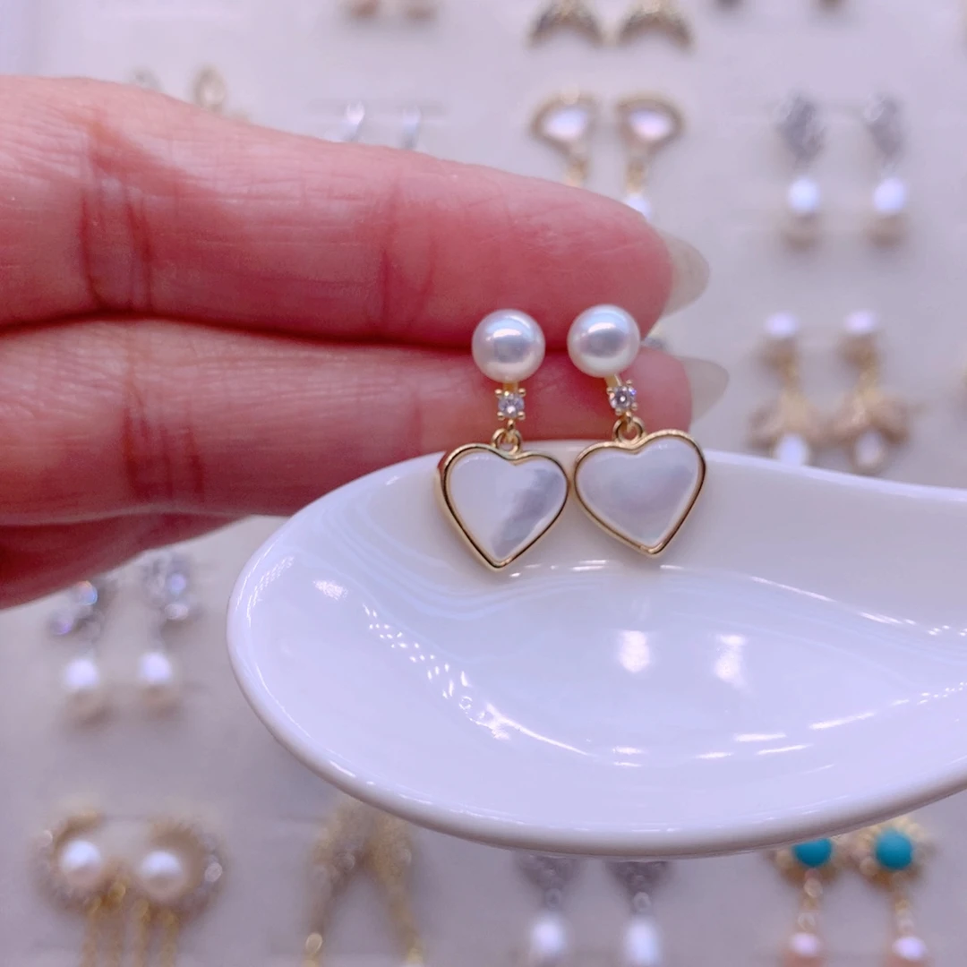 耳饰淡水珍珠合金