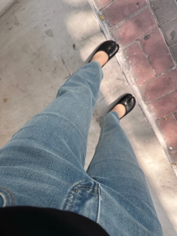 小时候女装店法棍牛仔裤15069#