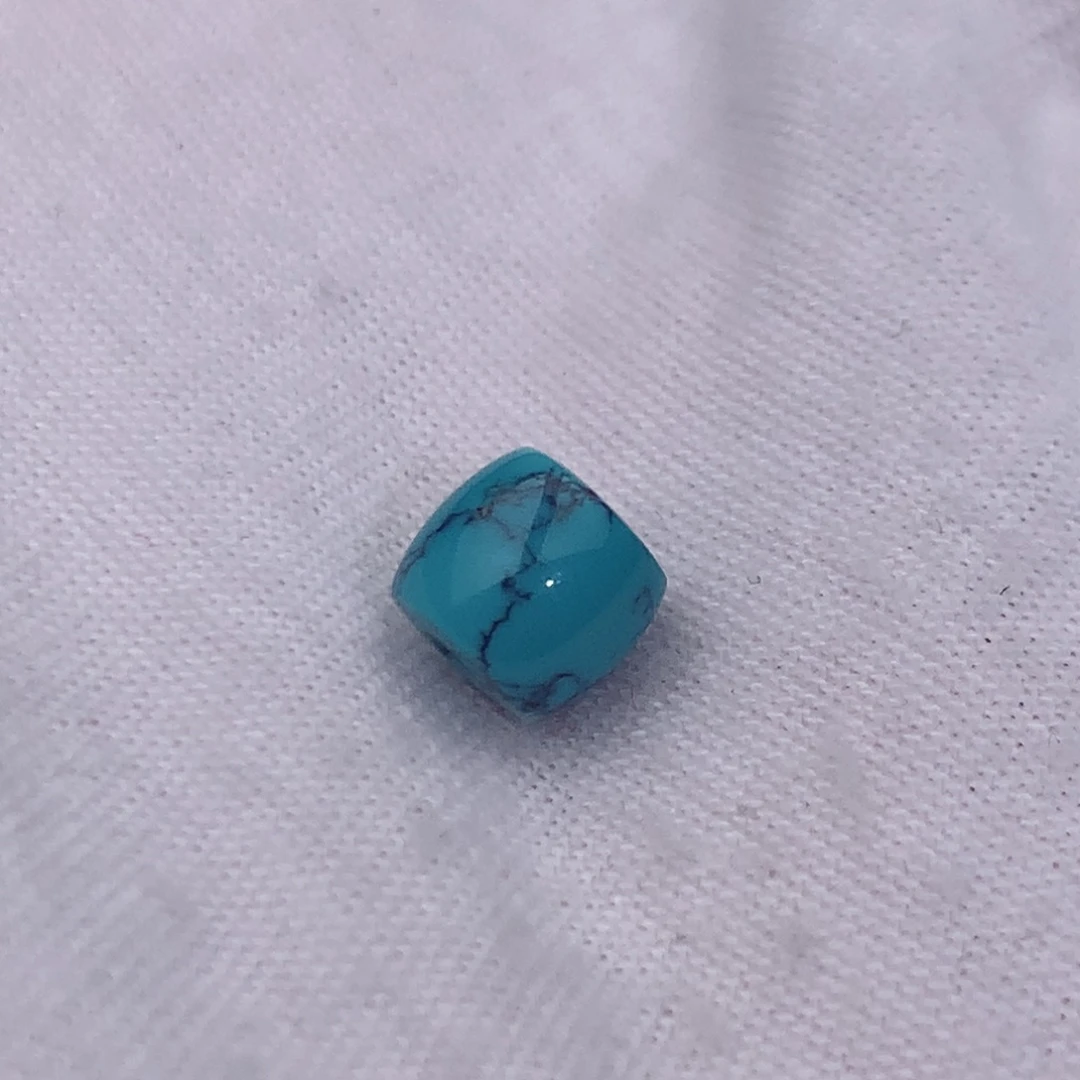 未镶嵌绿松石珠宝奇石水草纹直切珠