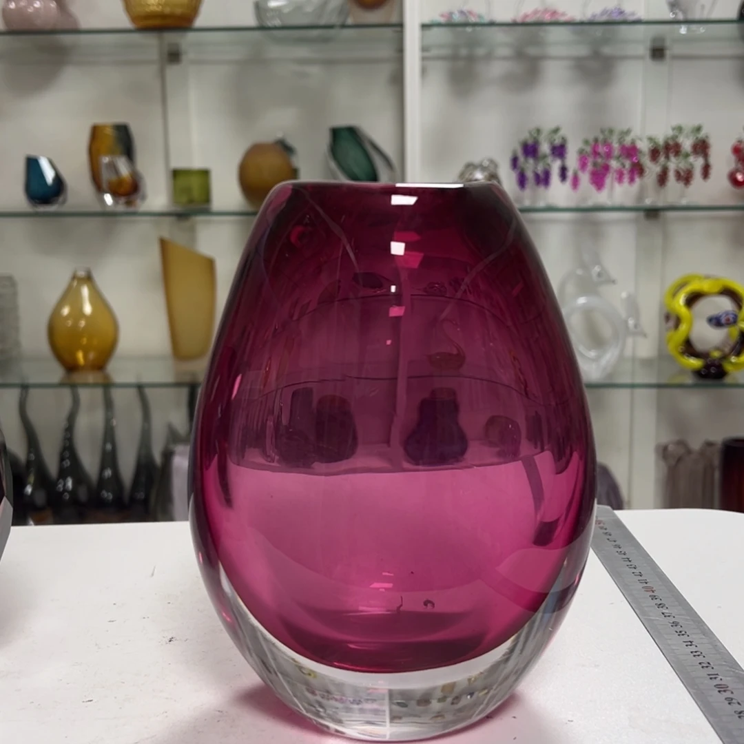 幻彩琉璃花瓶花器高度23