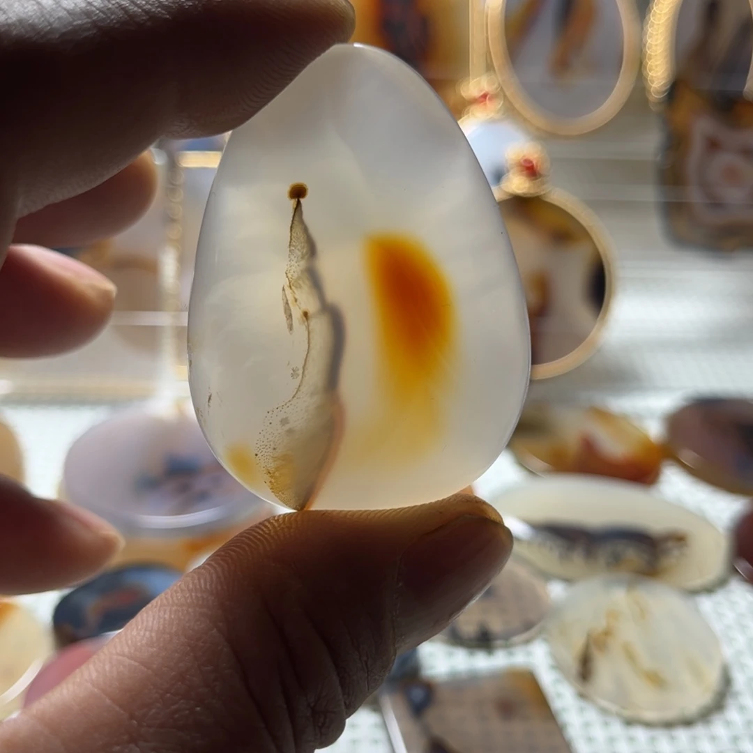 玛瑙/玉髓未镶嵌吊坠(不含链)