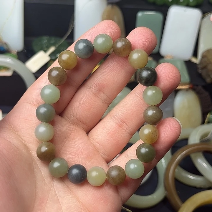 和田玉未镶嵌手链54