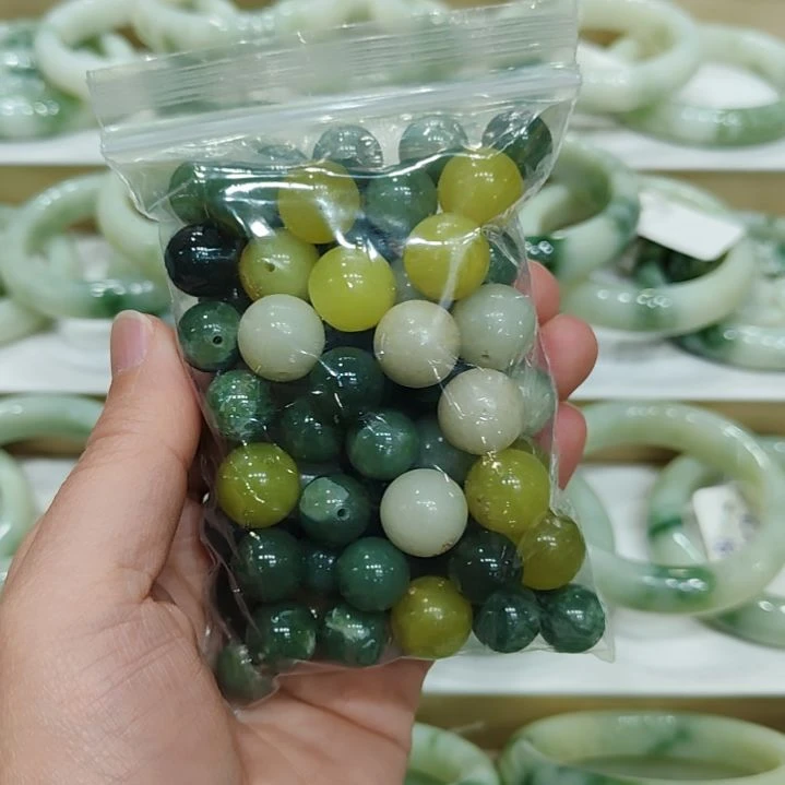 蛇纹石玉珠宝奇石未镶嵌瑕疵珠子多样性拍一发一