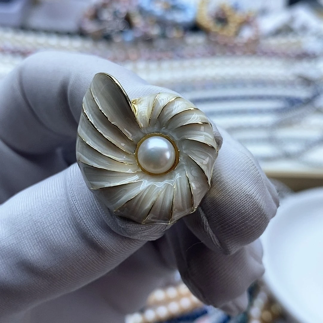 淡水珍珠颈饰银S925镶嵌