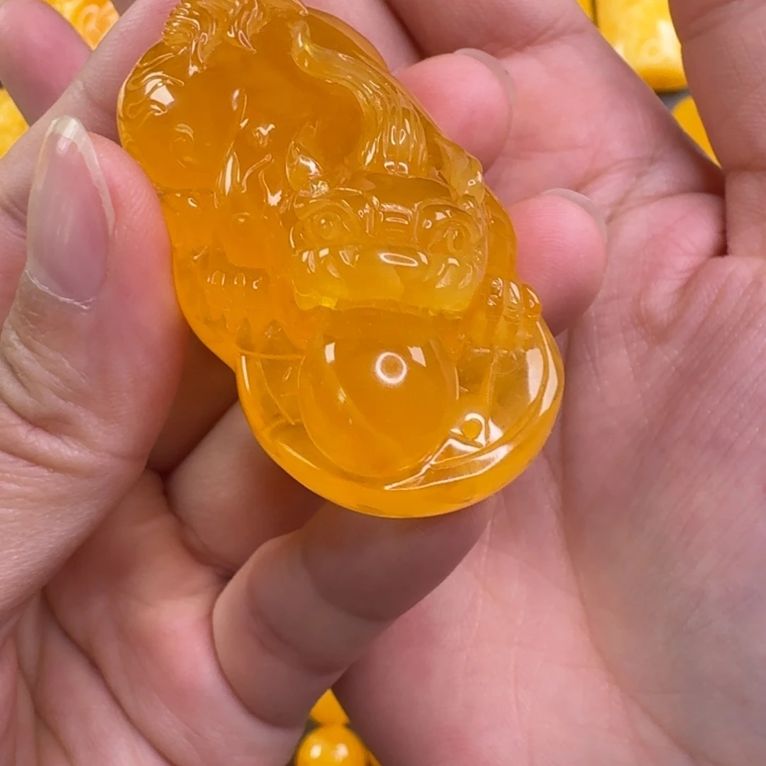 蜜蜡毛衣链未镶嵌