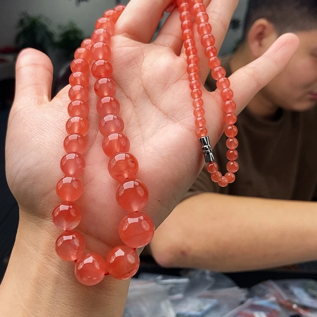 南红玛瑙未镶嵌颈饰颜色多样性发拍一发一